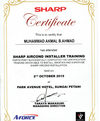 sijil-sharp-nas-aircond